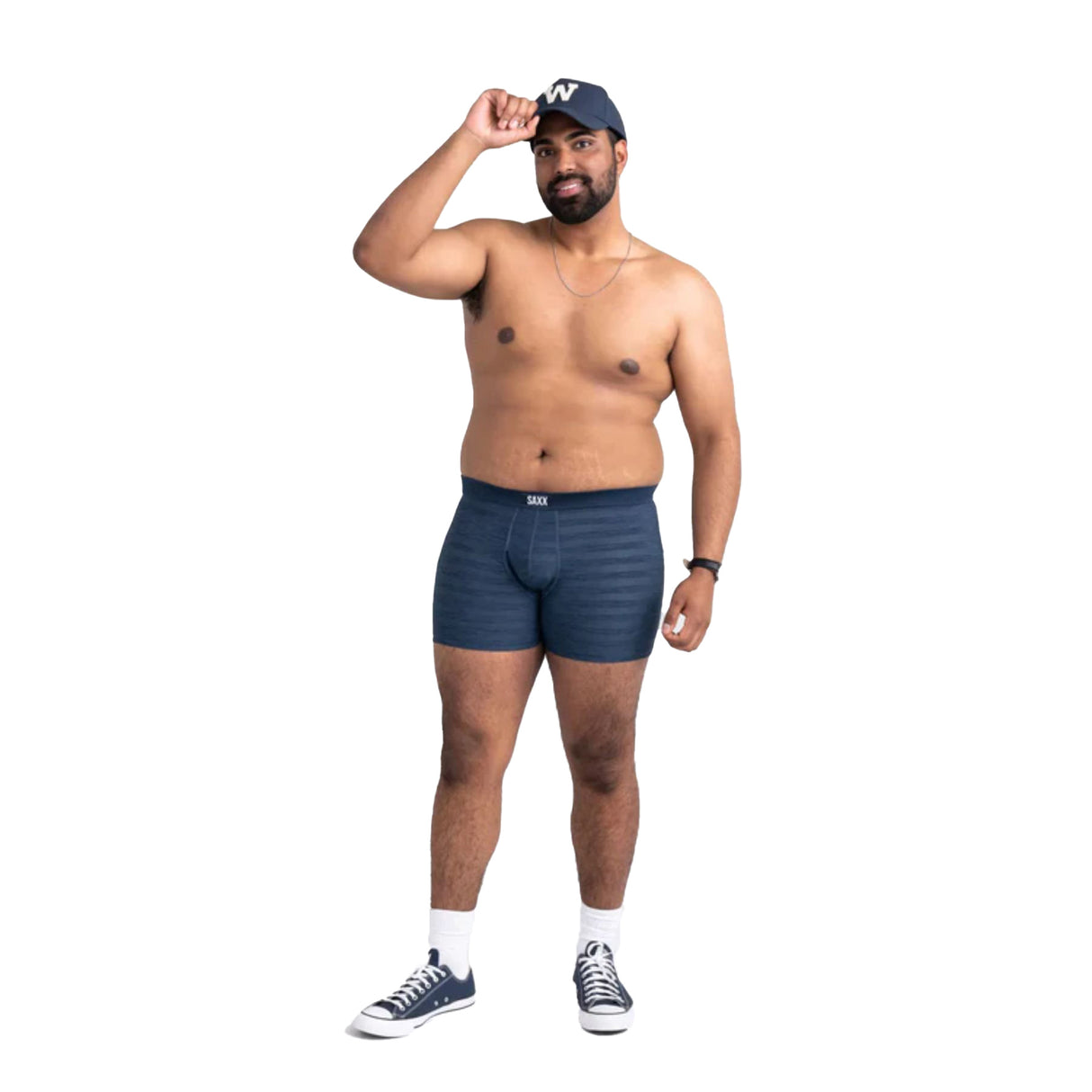 SAXX Men's Droptemp Cooling Mesh Boxer Briefs Black Heather / Small-Black Heather / Medium-Black Heather / Large-Black Heather / X-Large-Dark Denim Heather / Small #- 53 Degrees North 