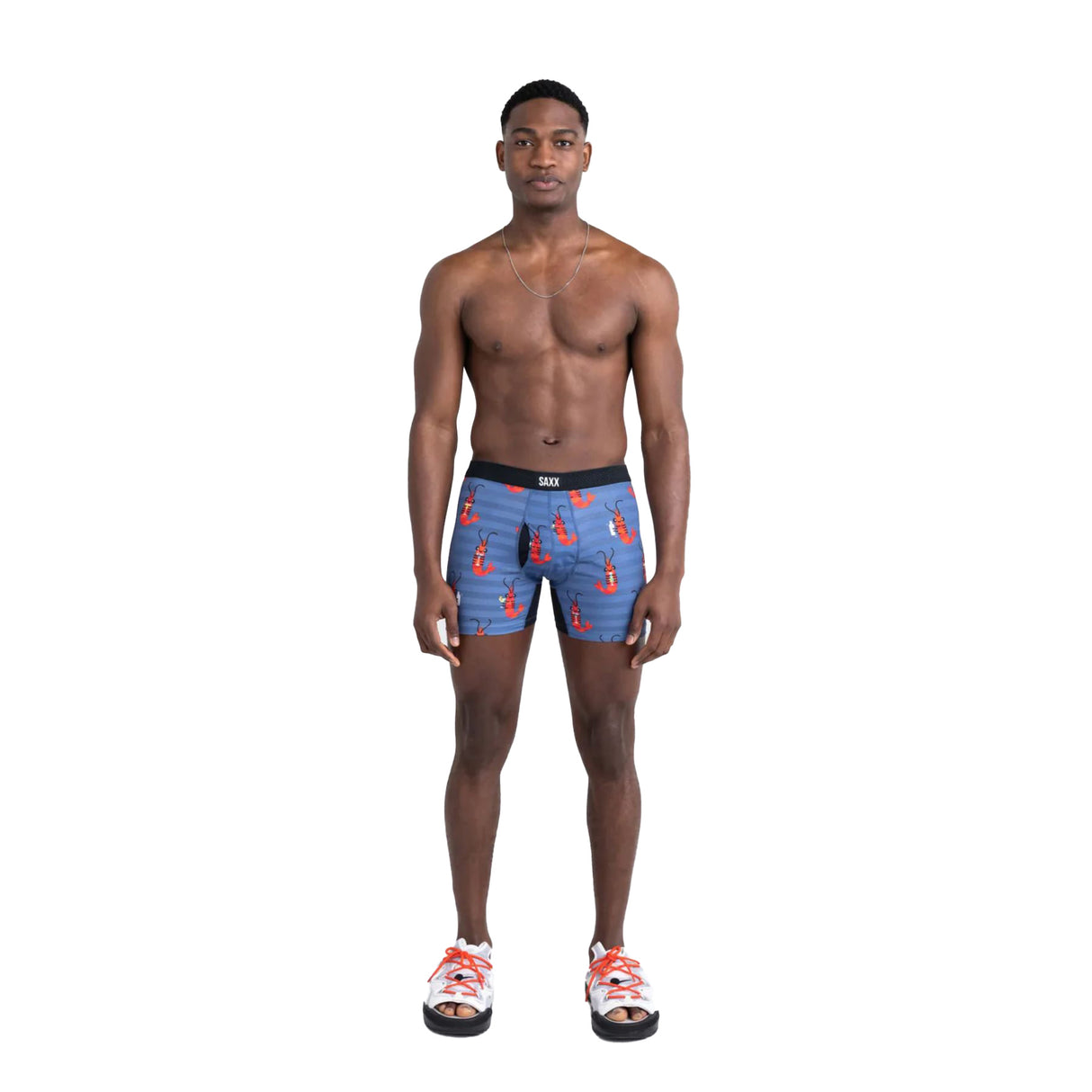 SAXX Men's Droptemp Cooling Mesh Boxer Briefs Black Heather / Small-Black Heather / Medium-Black Heather / Large-Black Heather / X-Large-Dark Denim Heather / Small #- 53 Degrees North 