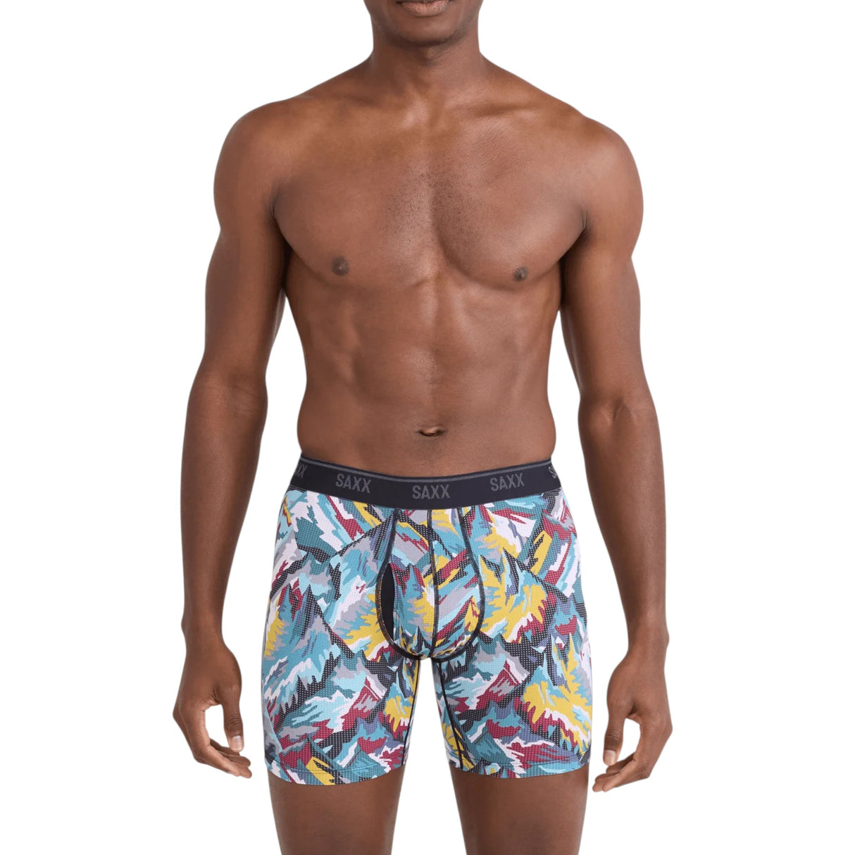 SAXX Men's Quest Quickdry Mesh Briefs Black / Small-Black / Medium-Black / Large-Black / X-Large-Prism Peaks/Multi / Small #- 53 Degrees North 