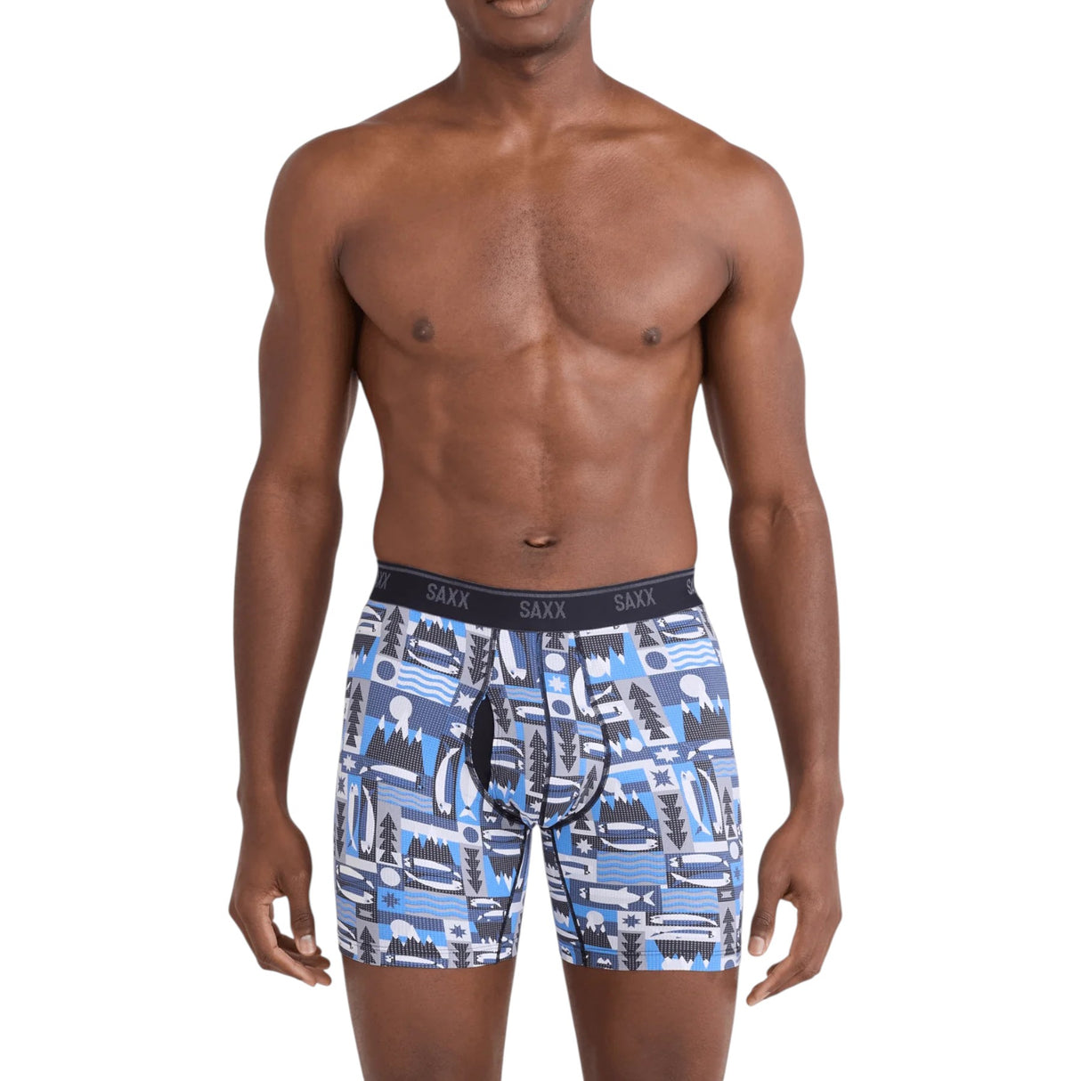 SAXX Men's Quest Quickdry Mesh Briefs Black / Small-Black / Medium-Black / Large-Black / X-Large-Prism Peaks/Multi / Small #- 53 Degrees North 