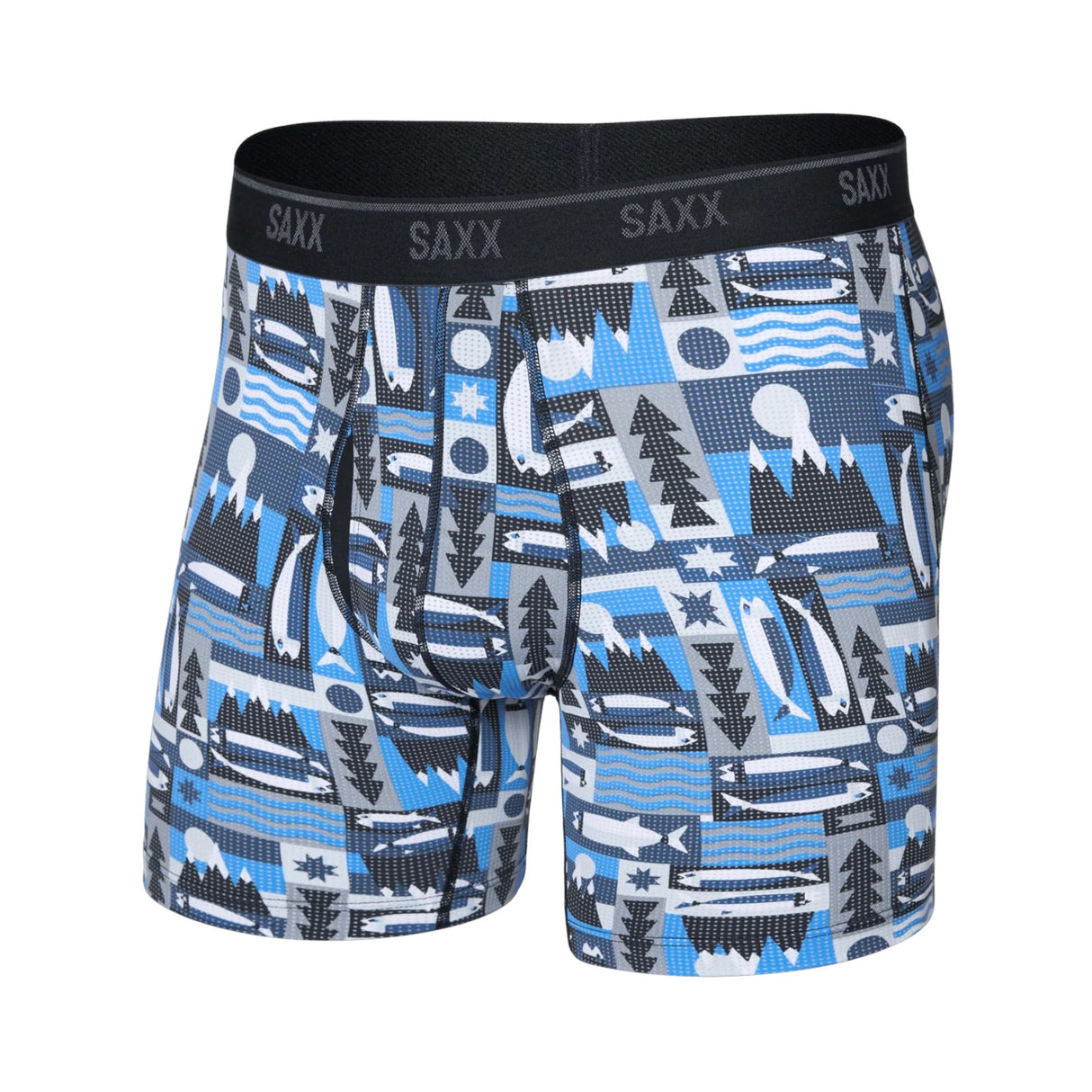 SAXX Men's Quest Quickdry Mesh Briefs Black / Small-Black / Medium-Black / Large-Black / X-Large-Prism Peaks/Multi / Small #- 53 Degrees North 