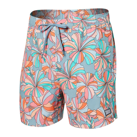 SAXX Men's Oh Buoy 2n1 Volley Swim Shorts Black / Small-Black / Medium-Black / Large-Black / X-Large-H2O Stripe/Blue / Small #- 53 Degrees North 