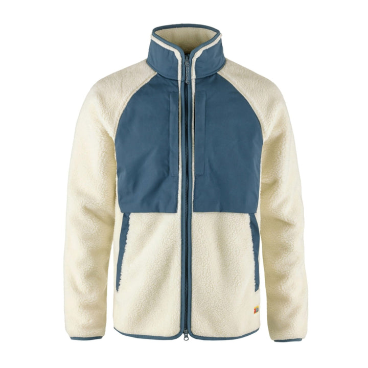 Fjällräven Men's Vardag Pile Jacket #color_chalk-white-indigo-blue