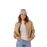 Barts Suzam Beanie Heather Grey-Blue-Rose #- 53 Degrees North 