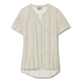 Royal Robbins Women's Spotless Evolution Short Sleeve Shirt Creme Acadia Print / X-Small-Creme Acadia Print / Small-Creme Acadia Print / Medium-Creme Acadia Print / Large-Creme Acadia Print / X-Large #- 53 Degrees North 
