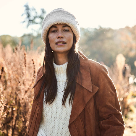 Barts Teddybow Hat Cream-Pale Army #- 53 Degrees North 