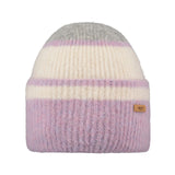 Barts Women's Premium Ounaa Beanie Heather Grey-Orchid #- 53 Degrees North 