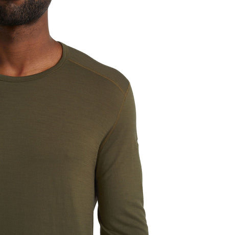 Icebreaker Men's Merino 200 Oasis Crewe Thermal Top Black / Small-Black / Medium-Black / Large-Black / X-Large-Black / XX-Large #- 53 Degrees North 