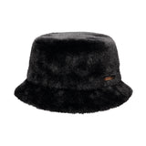 Barts Women's Bretia Faux Fur Bucket Hat Black-Grey #- 53 Degrees North 