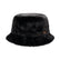 Barts Women's Bretia Faux Fur Bucket Hat Black-Grey #- 53 Degrees North 
