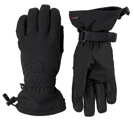 Hestra Women's Powder CZone Ski Gloves Black / X-Small-Black / Small-Black / Medium-Black / Large #- 53 Degrees North 