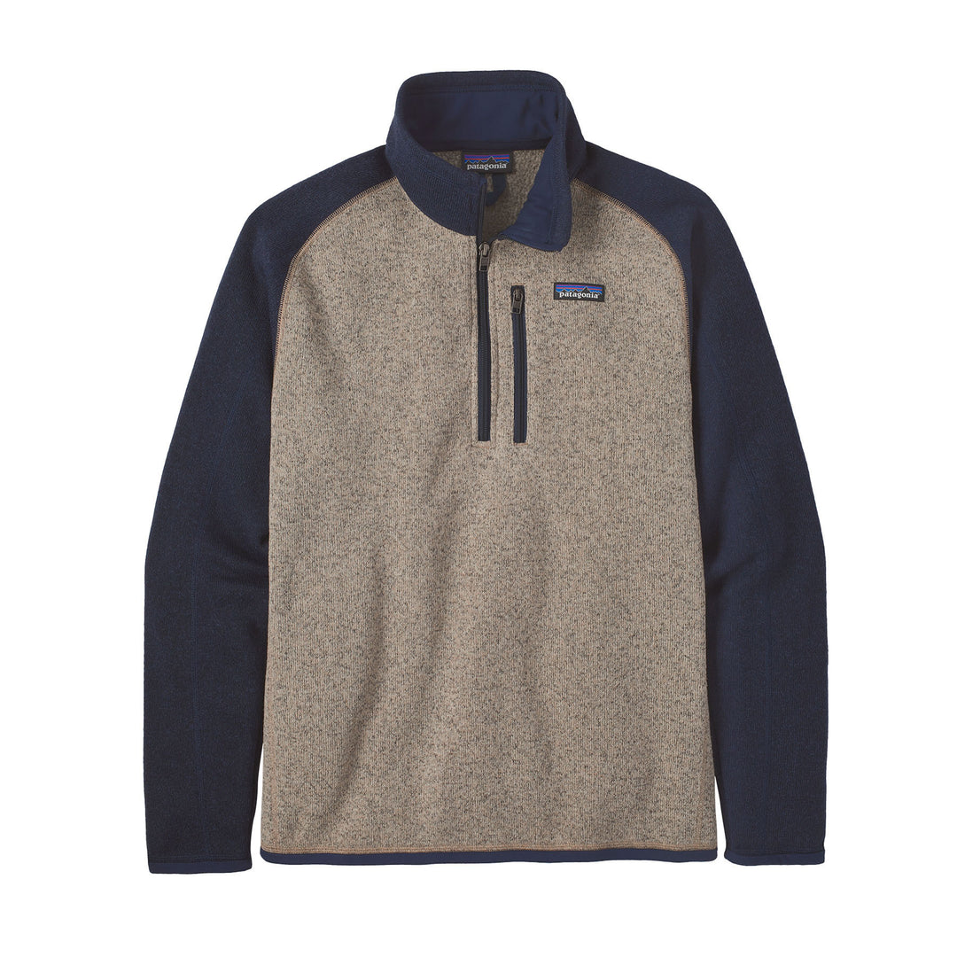 Patagonia Men's Better Sweater 1/4 Zip Pullover #color_oar-tan