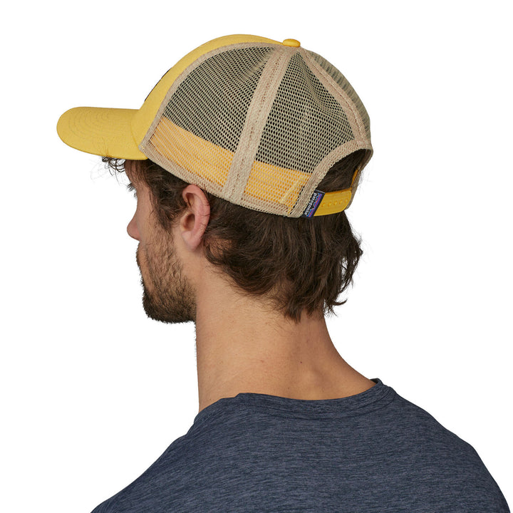 Patagonia P-6 Logo LoPro Trucker Hat #color_surfboard-yellow