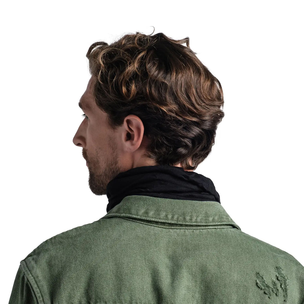 BUFF Merino Lightweight Neckwear Multistripes Tempest-Solid Pansy-Cloud Matewa-Solid Black-Solid Light Grey #- 53 Degrees North 