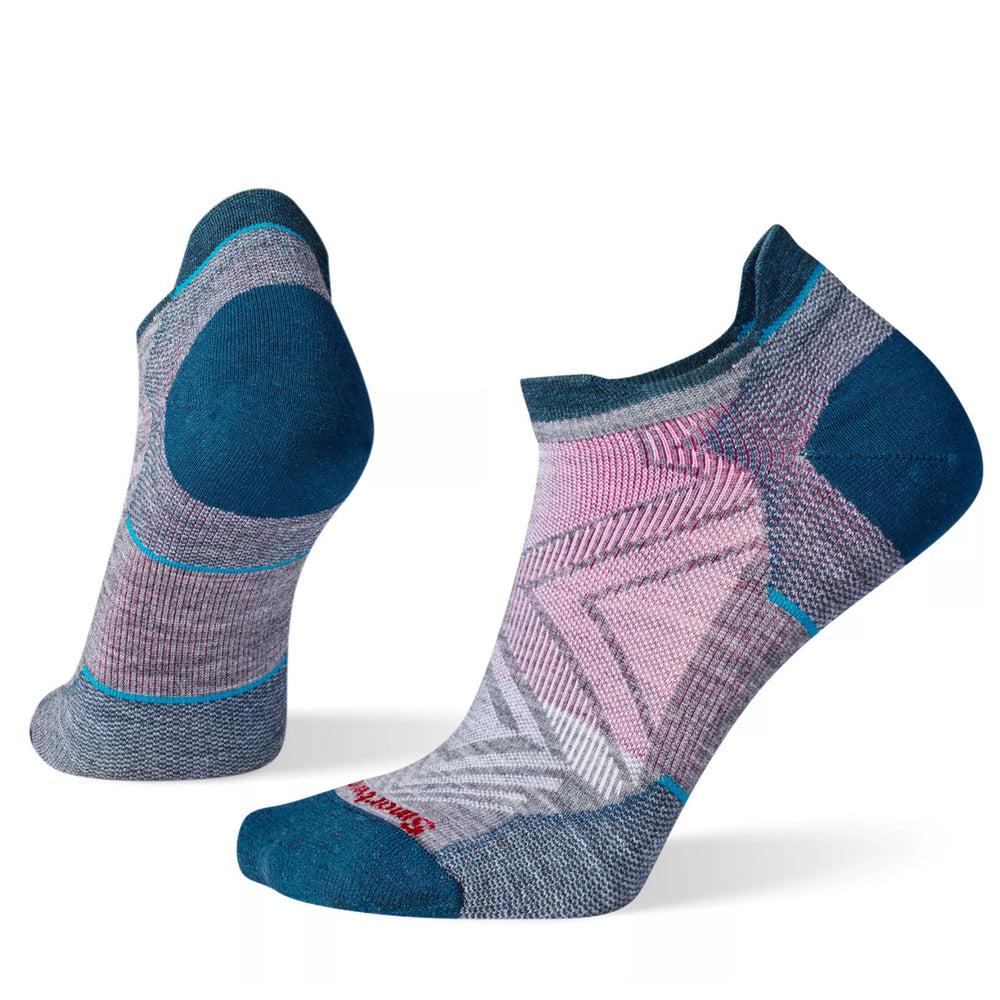 Smartwool Women's Run Zero Cushion Low Ankle Socks #color_medium-grey