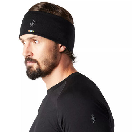 Smartwool Thermal Merino Reversible Headband Black-Arctic Green/Twilight Blue #- 53 Degrees North 
