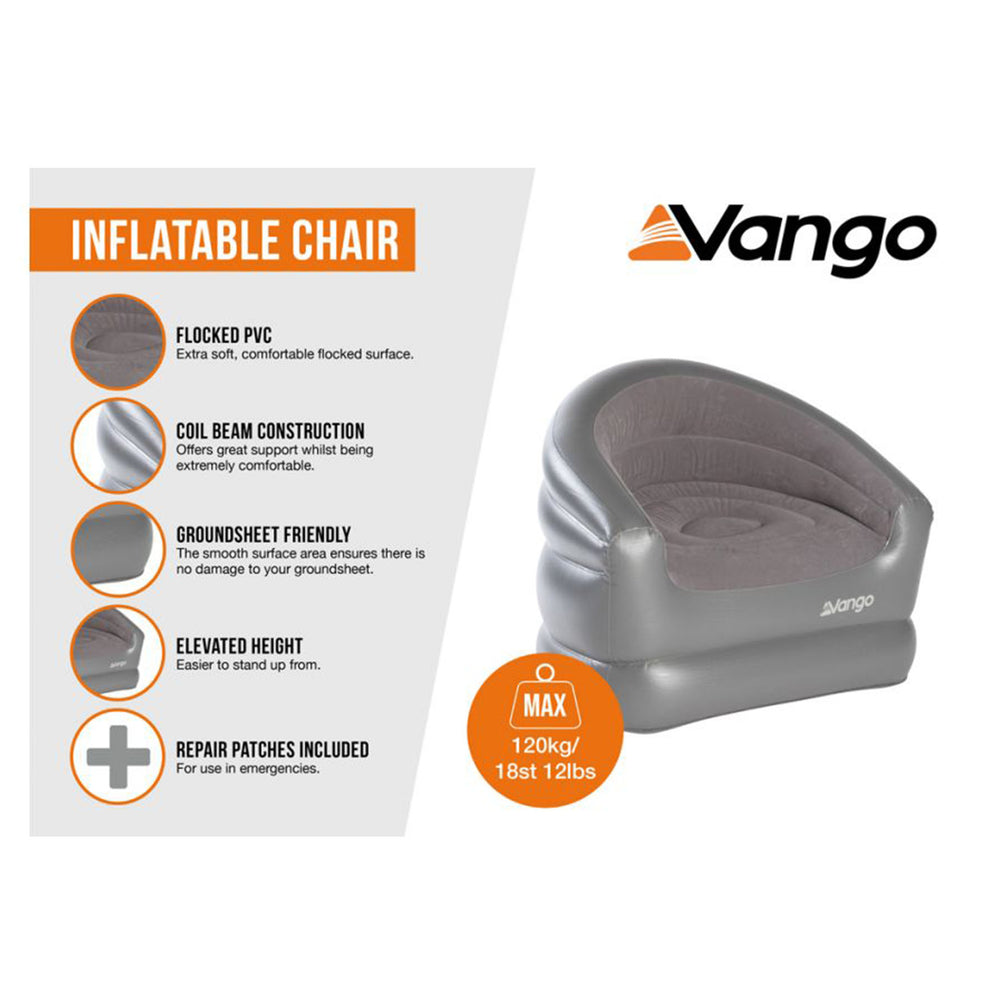 Vango Inflatable Chair #color_nocturne-grey