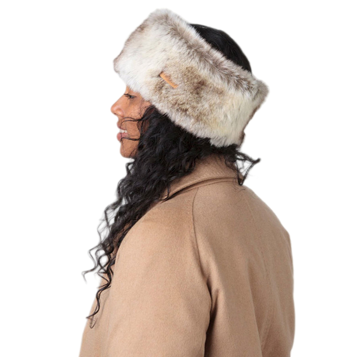 Barts Women's Faux Fur Headband Heather Brown-Black #- 53 Degrees North 