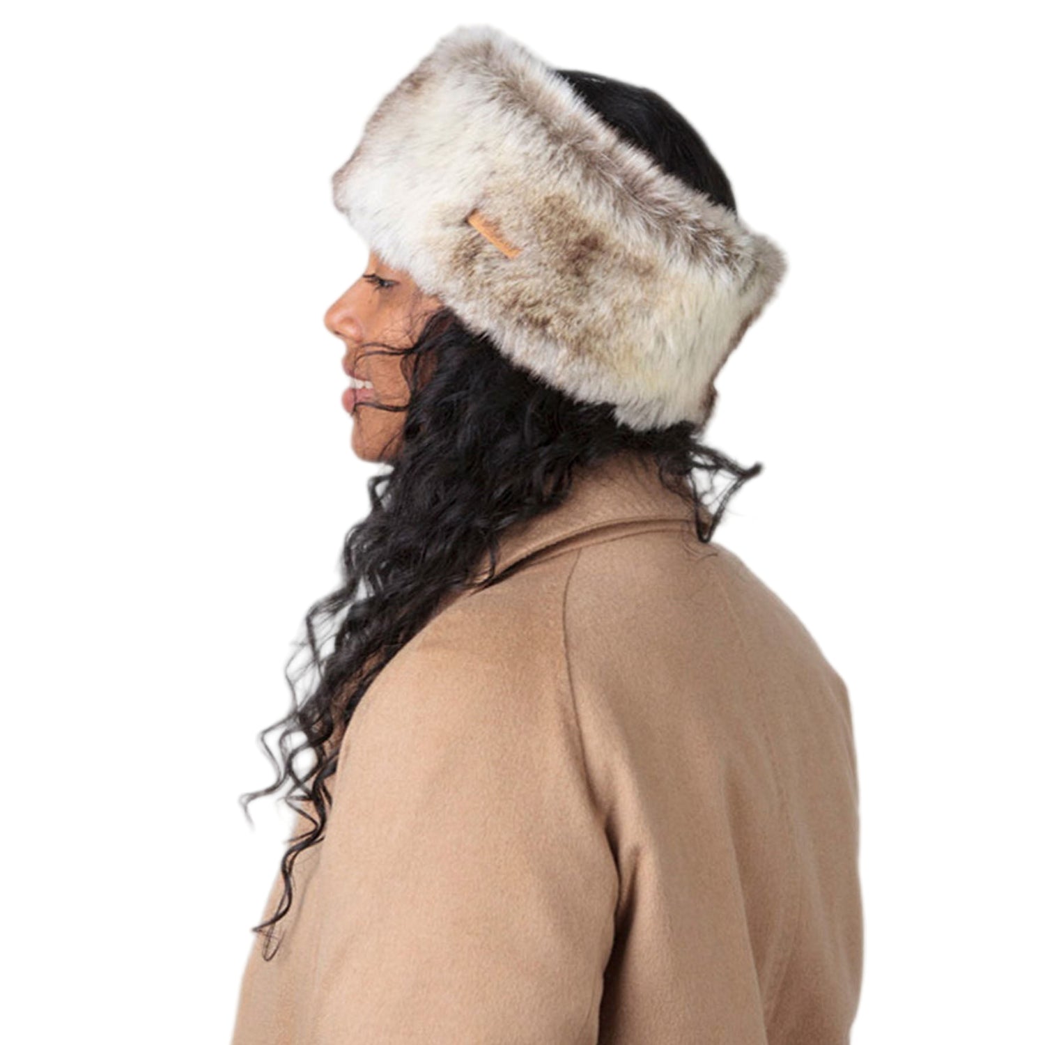 Barts Women's Faux Fur Headband Heather Brown-Black #- 53 Degrees North 