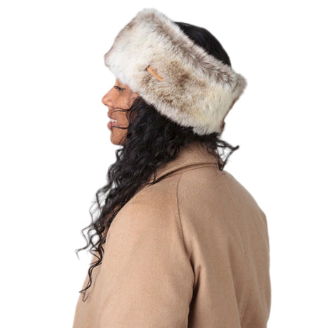 Barts Women's Faux Fur Headband Heather Brown-Black #- 53 Degrees North 