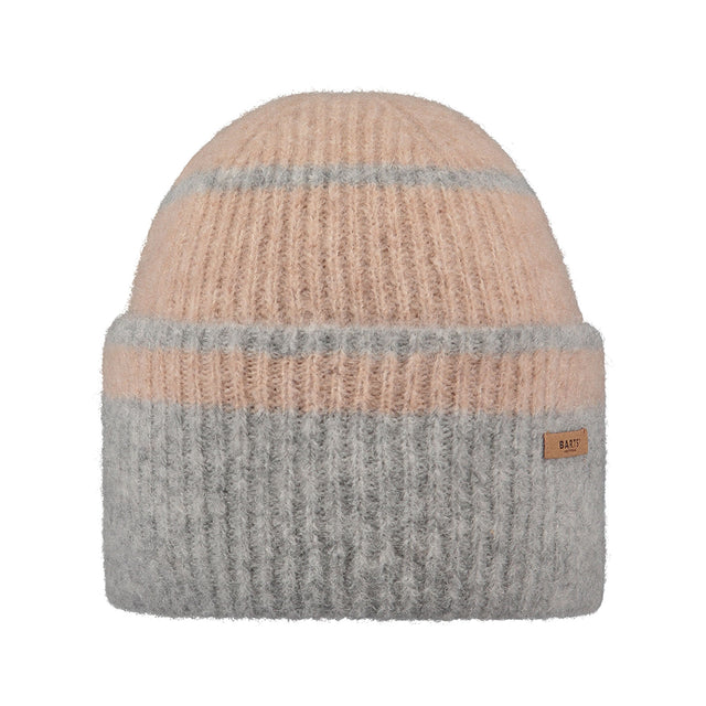 Barts Women's Premium Ounaa Beanie Heather Grey-Orchid #- 53 Degrees North 