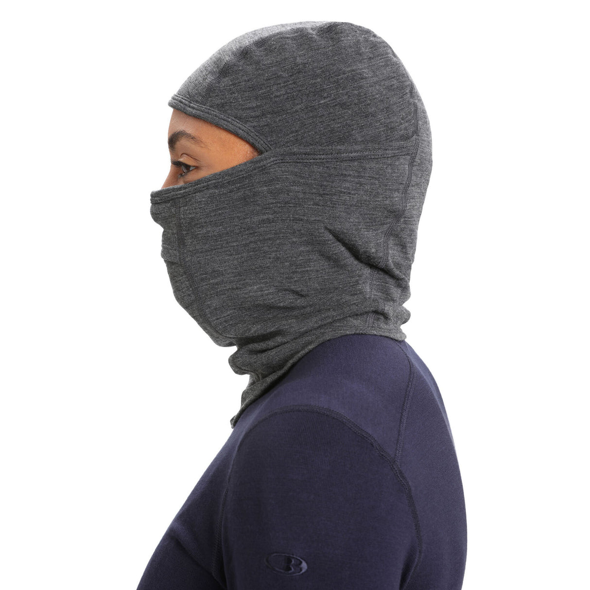 Icebreaker Unisex Merino Apex Balaclava Jet Heather #- 53 Degrees North 