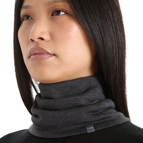 Icebreaker Unisex Merino Apex Chute Neck Gaiter Jet Heather #- 53 Degrees North 