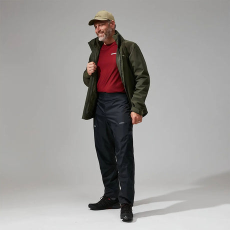 Berghaus Men's Deluge 2.0 Waterproof Trousers Black / Small / Short-Black / Small / Regular-Black / Small / Long-Black / Medium / Short-Black / Medium / Regular #- 53 Degrees North 