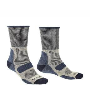 Bridgedale Men's Hike Lightweight Cotton Cool Comfort Boot Socks Indigo / Medium-Indigo / Large-Indigo / X-Large #- 53 Degrees North 