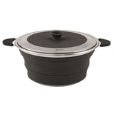Outwell Collaps Pot with Lid Midnight Black / M-Midnight Black / L #- 53 Degrees North 