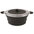 Outwell Collaps Pot with Lid Midnight Black / M-Midnight Black / L #- 53 Degrees North 
