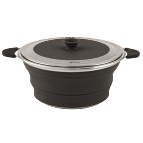Outwell Collaps Pot with Lid Midnight Black / M-Midnight Black / L #- 53 Degrees North 