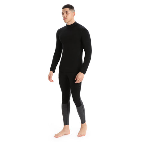 Icebreaker Men's Merino 260 Tech Long Sleeve Turtleneck Black / Small-Black / Medium-Black / Large-Black / X-Large-Black / XX-Large #- 53 Degrees North 