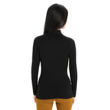 Icebreaker Women's 260 Tech Long Sleeve Turtleneck Top Black / X-Small-Black / Small-Black / Medium-Black / Large-Black / X-Large #- 53 Degrees North 