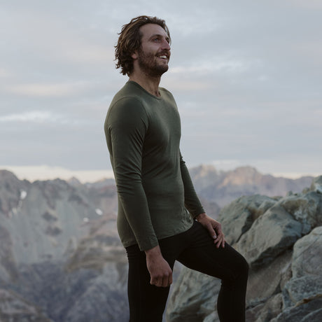 Icebreaker Men's Merino 260 Tech Long Sleeve Crewe Thermal Top Loden / Small-Loden / Medium-Loden / Large-Loden / X-Large-Loden / XX-Large #- 53 Degrees North 