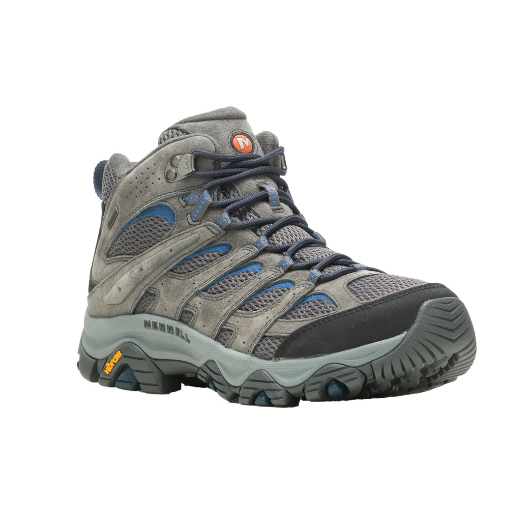Merrell Men's Moab 3 Mid GORE-TEX Hiking Boots #color_granite-poseidon
