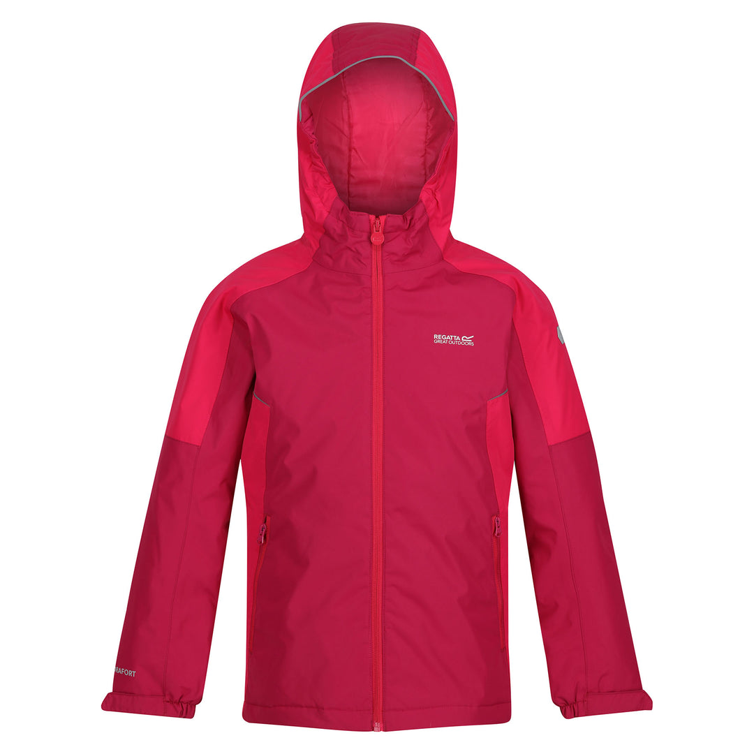 Regatta Kids' Hurdle IV Waterproof Insulated Jacket #color_berry-pink-pink-potion