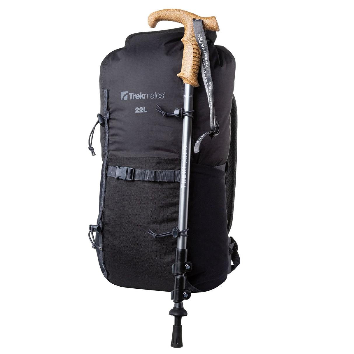 Trekmates Wanderer Lock Pole Graphite #- 53 Degrees North 