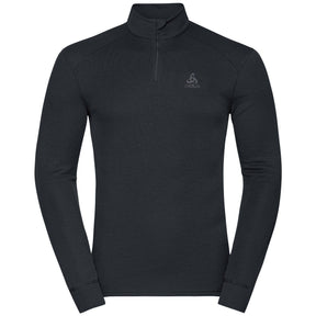 ODLO Men's Active Warm Eco Half Zip Turtleneck Baselayer Top Black / Small-Black / Medium-Black / Large-Black / X-Large-Black / XX-Large #- 53 Degrees North 