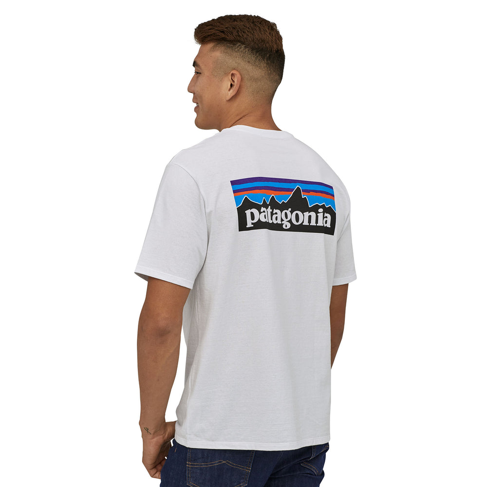 Patagonia Men's P-6 Logo Responsibili-Tee #color_white