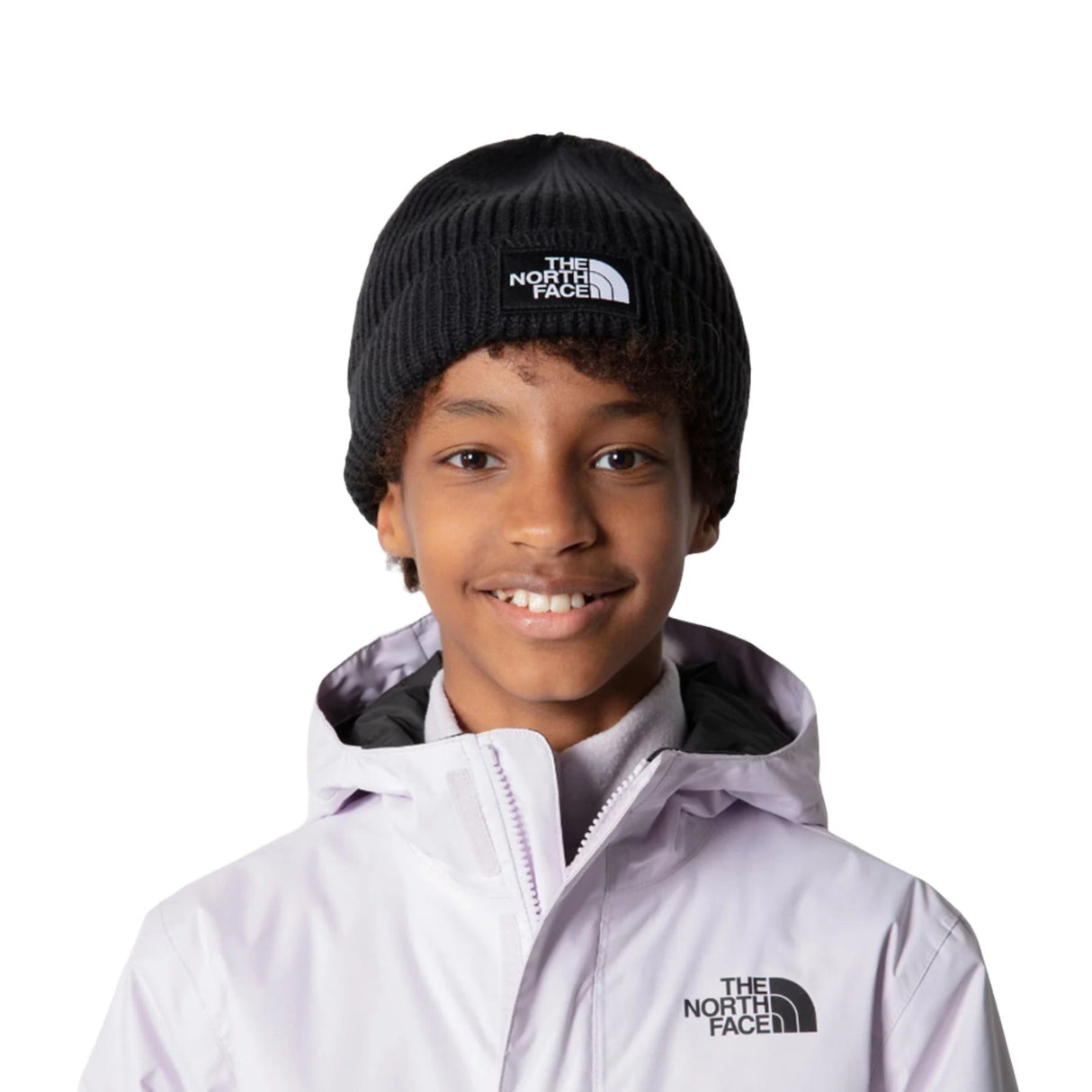 The North Face Kids' TNF Box Logo Cuffed Beanie TNF Black-TNF Blue #- 53 Degrees North 