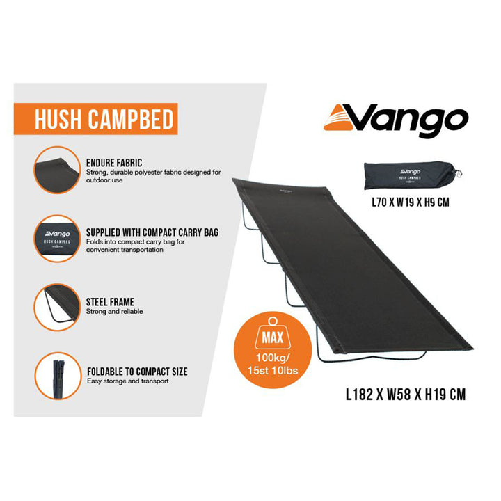 Vango Hush Campbed #color_granite-grey