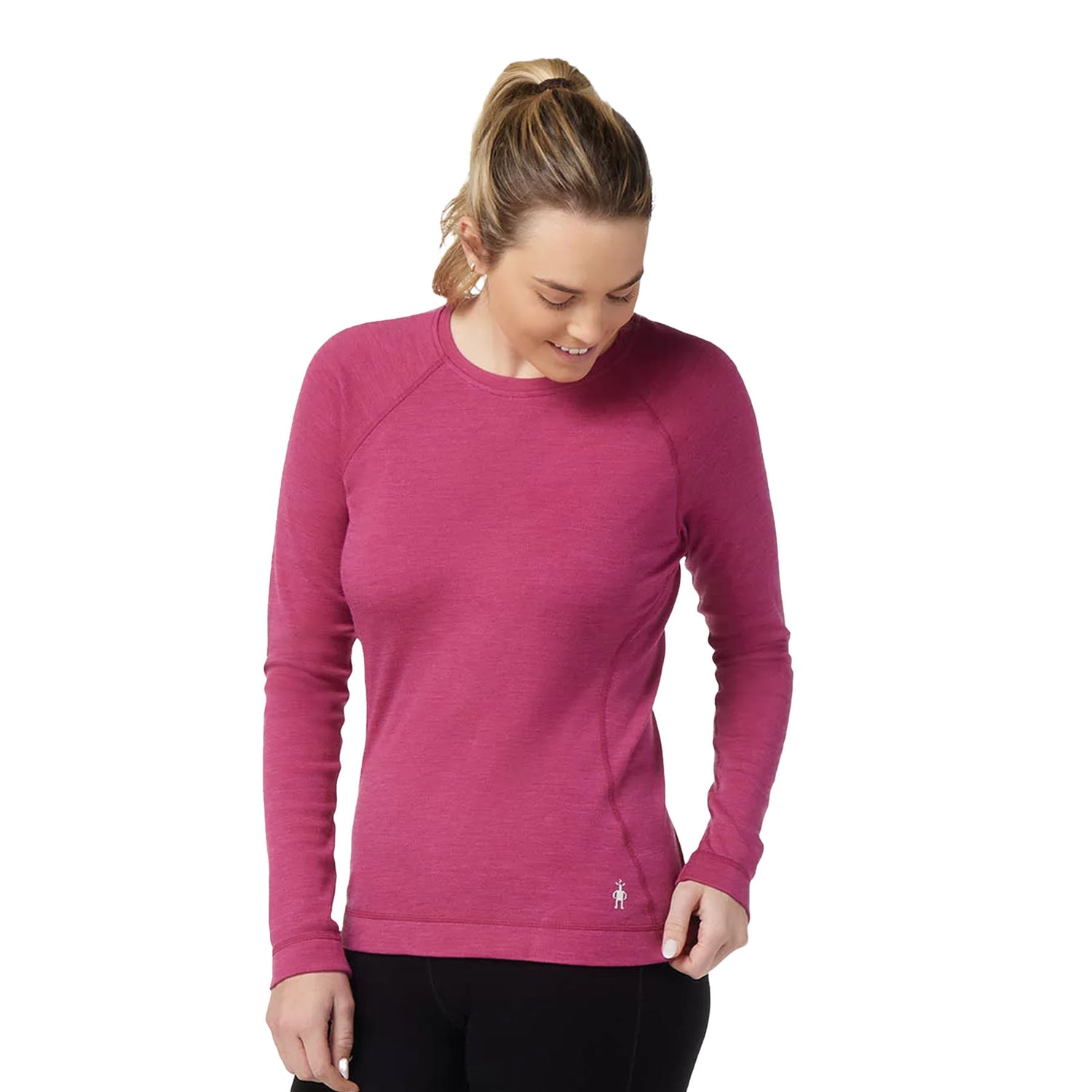 Smartwool Women's Classic Thermal Merino Baselayer Crew Shirt Black / X-Small-Black / Small-Black / Medium-Black / Large-Black / X-Large #- 53 Degrees North 