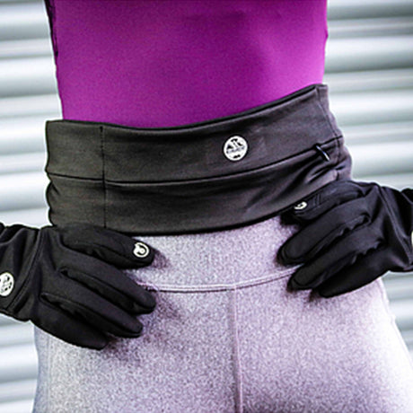 Six Peaks Running Slim Lightweight Waistband Black #- 53 Degrees North 