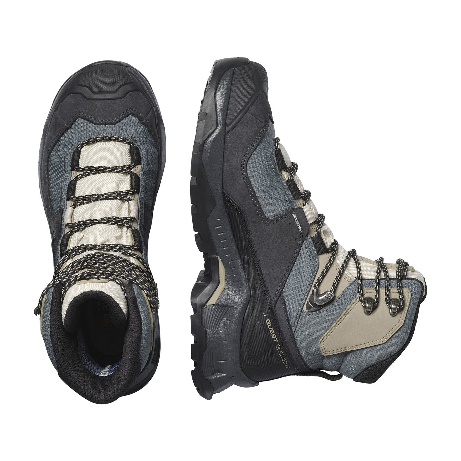 Salomon Women's Quest Element GORE-TEX Hiking Boots Ebony/Rainy Day/Stormy Weather / UK 4-Ebony/Rainy Day/Stormy Weather / UK 5-Ebony/Rainy Day/Stormy Weather / UK 6-Ebony/Rainy Day/Stormy Weather / UK 7-Ebony/Rainy Day/Stormy Weather / UK 8 #- 53 Degrees North 
