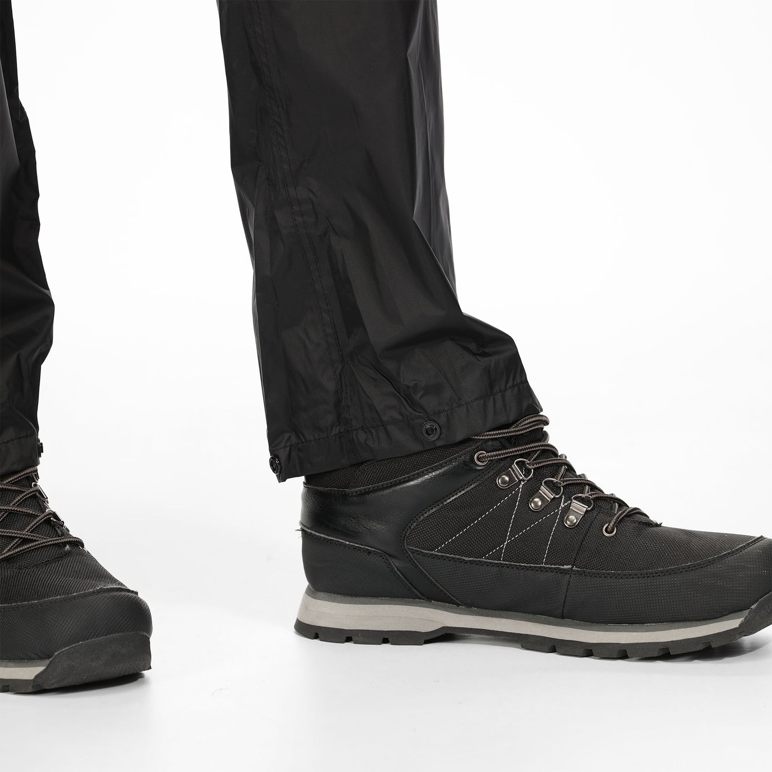 Regatta Men's Pack-It Waterproof Overtrousers Black / Small-Black / Medium-Black / Large-Black / X-Large-Black / XX-Large #- 53 Degrees North 