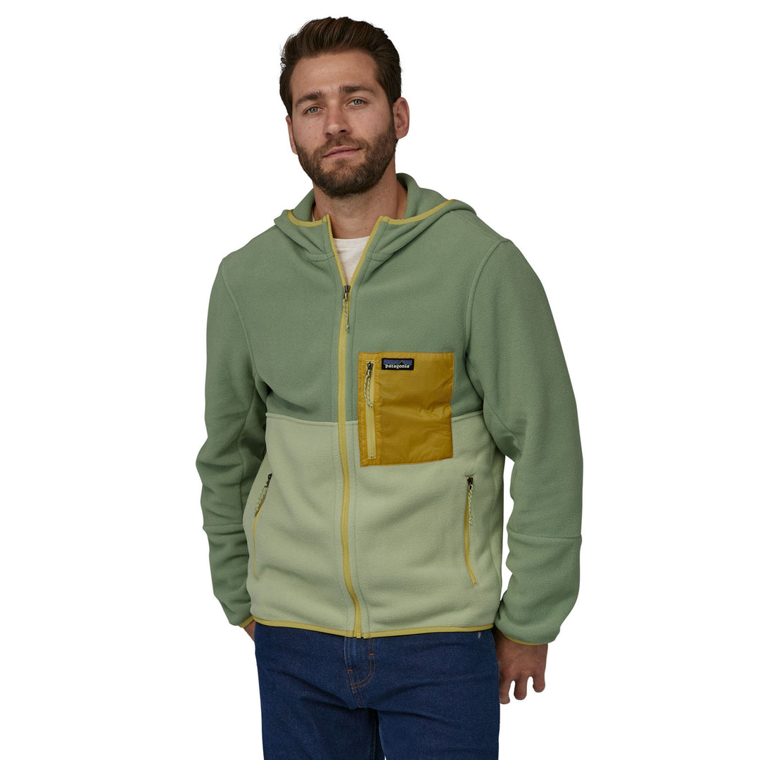 Patagonia Men's Microdini Hoody Jacket #color_salvia-green
