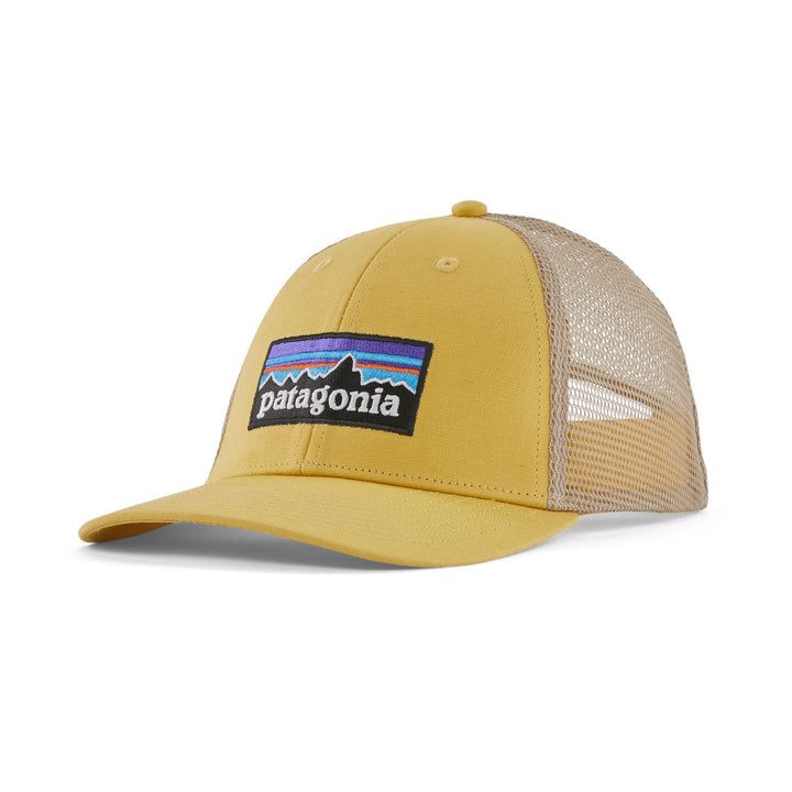 Patagonia P-6 Logo LoPro Trucker Hat #color_surfboard-yellow