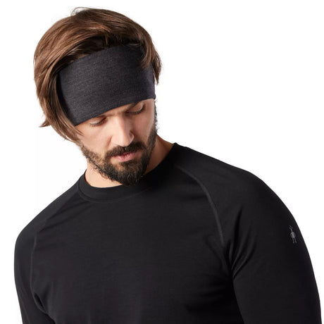 Smartwool Thermal Merino Reversible Headband Black-Arctic Green/Twilight Blue #- 53 Degrees North 