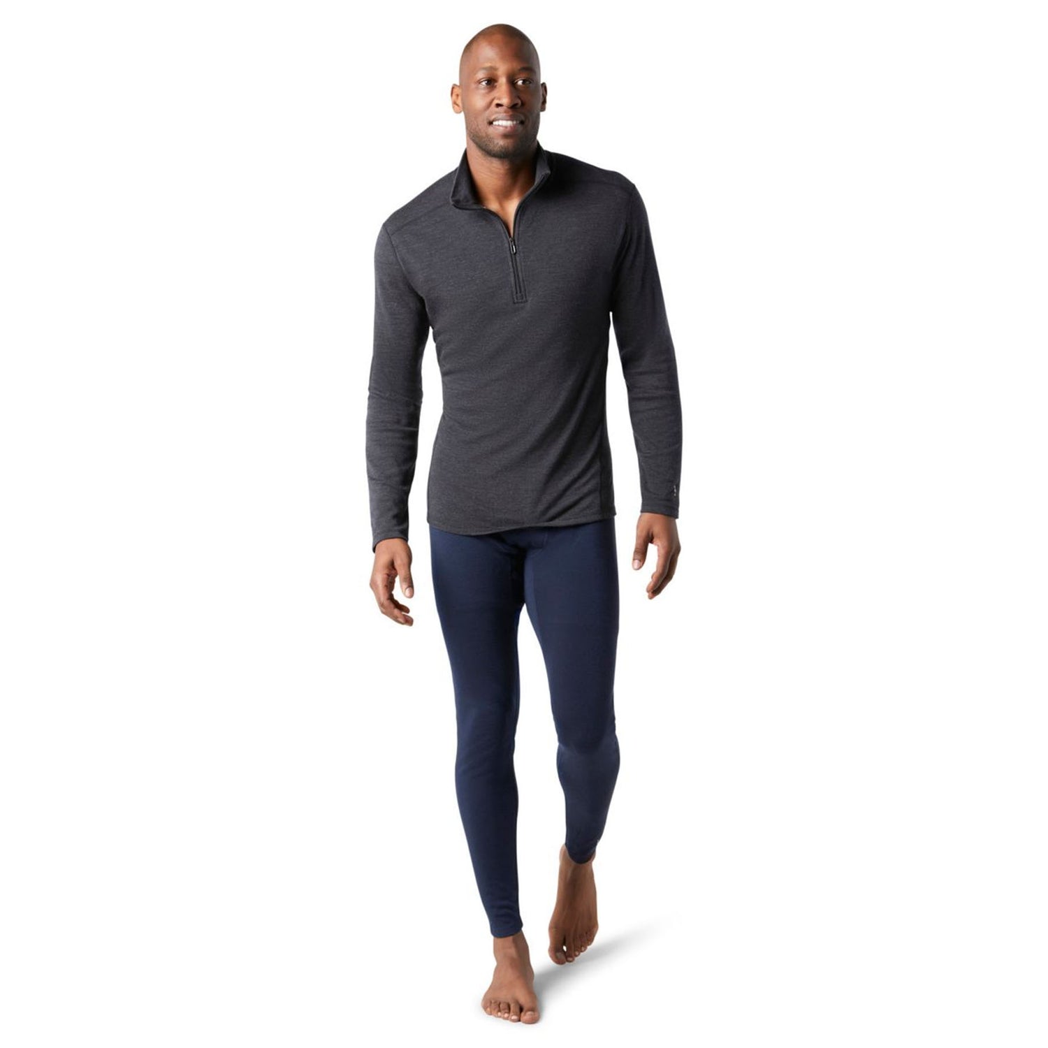Smartwool Men's Classic Thermal Merino Baselayer 1/4 Zip Top Charcoal Heather / Small-Charcoal Heather / Medium-Charcoal Heather / Large-Charcoal Heather / X-Large-Charcoal Heather / XX-Large #- 53 Degrees North 